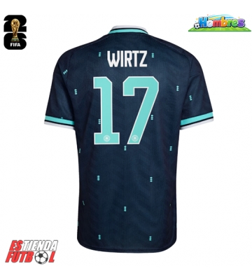 Alemania Florian Wirtz #17 Segunda Equipación Mundial 2026 Manga Corta Alemania Florian Wirtz #17 Segunda Equipación Mundial 2026 Manga Corta
